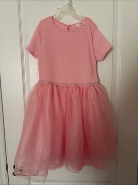 H&M Girls Pink Tulle Waistline Party Dress